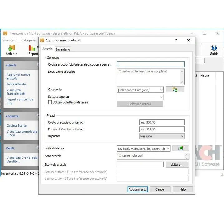 NCH Inventoria Stock Manager