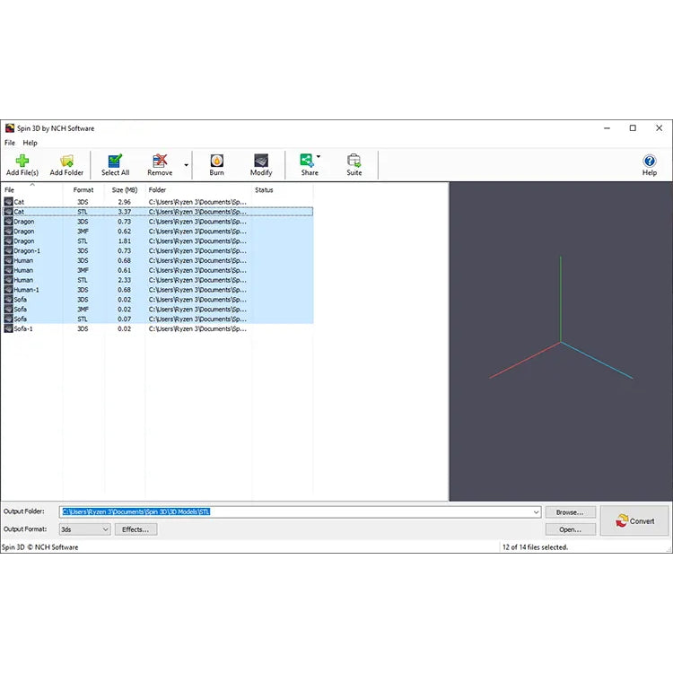 NCH Spin 3D File Converter Plus