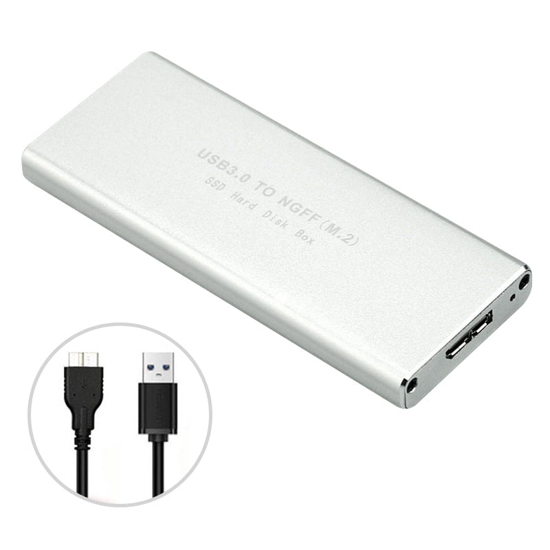 External M.2 USB 3.0 SSD Cooling Metal Case Enclosure