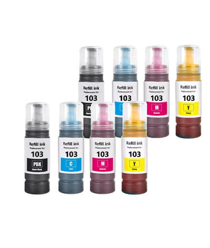 70ml 103 Compatible Ink Refill Kit For Epson EcoTank L1110-L5190 Printer