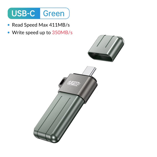 64GB - 512GB Metal USB 3.2 Type C 411MB/s Speed Flash Pen Drive
