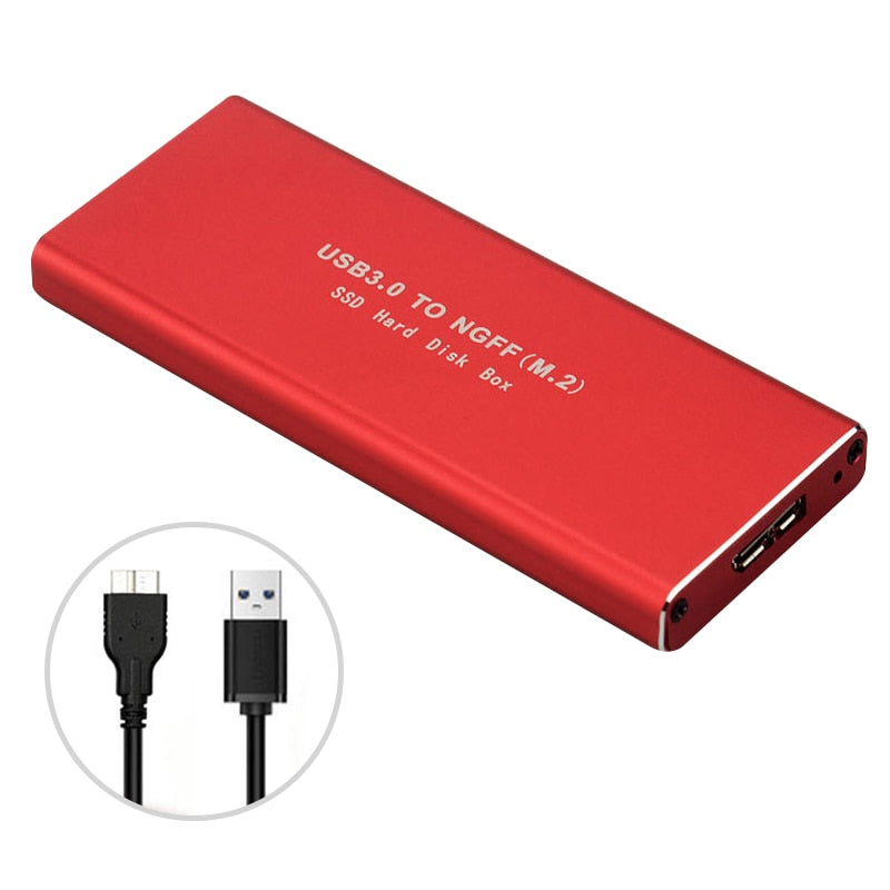 External M.2 USB 3.0 SSD Cooling Metal Case Enclosure