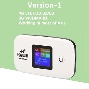 Wireless 150Mbps 4G High Speed 2400Mah Portable LTE Router