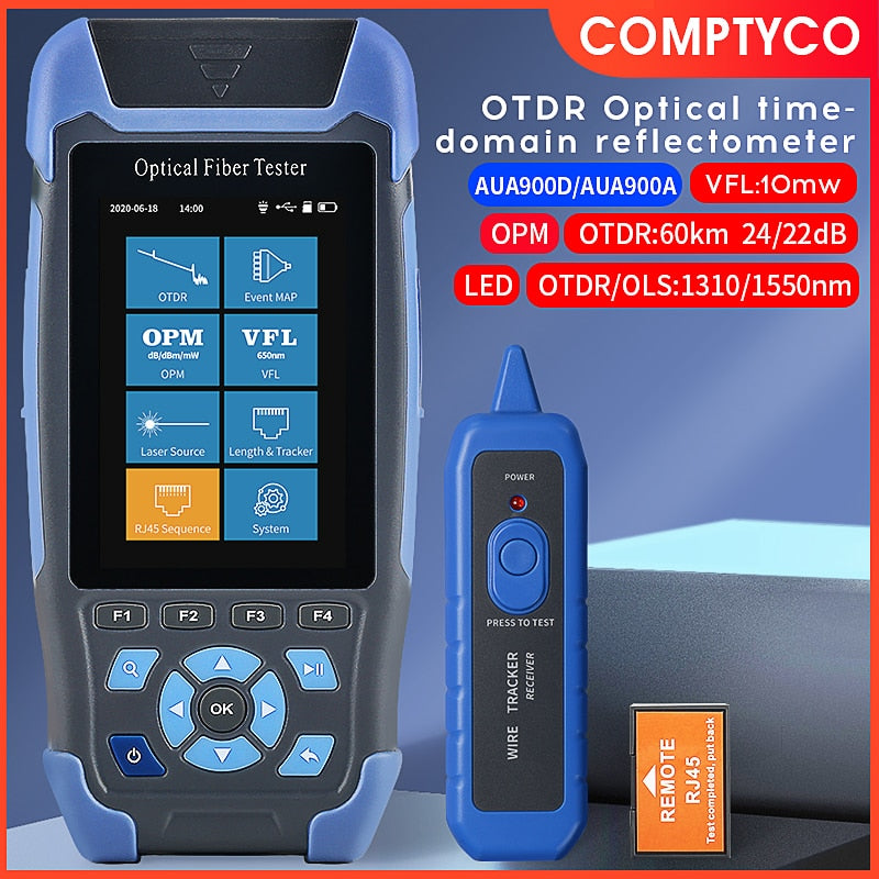 9-IN-1 Hybrid Optic Reflectometer Single Mode Fiber Cable Tester