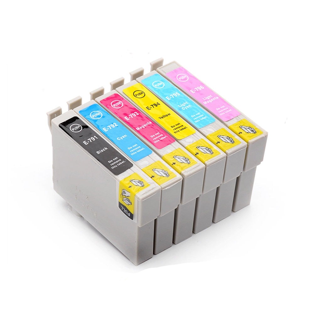 T0791 - 6 Ink Cartridge For Epson Stylus Photo 1400 1500W P50