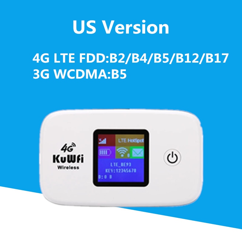 Wireless 150Mbps 4G High Speed 2400Mah Portable LTE Router