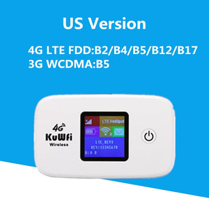 Wireless 150Mbps 4G High Speed 2400Mah Portable LTE Router