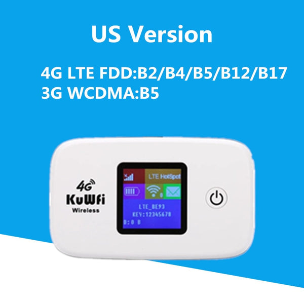 Wireless 150Mbps 4G High Speed 2400mAH Portable LTE Router