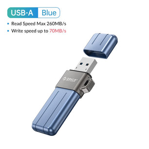 32GB - 256GB Metal USB 3.2 Type A 260MB/s Speed Flash Pen Drive