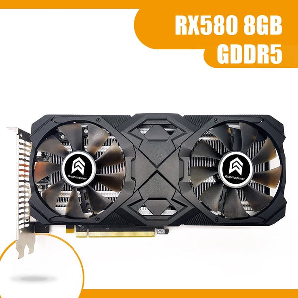 8GB GDDR5 RX580 Dual Fans Graphics Card For Gamer PC