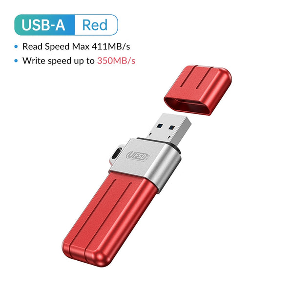64GB - 512GB Metal USB 3.2 Type A 411MB/s Speed Flash Pen Drive