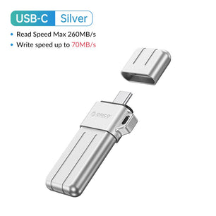 32GB - 256GB Metal USB 3.2 Type C 260MB/s Speed Flash Pen Drive