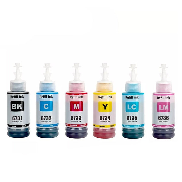 70ml Compatible T673 T6731 Refill Ink Bottle For Epson L800-850 L1800