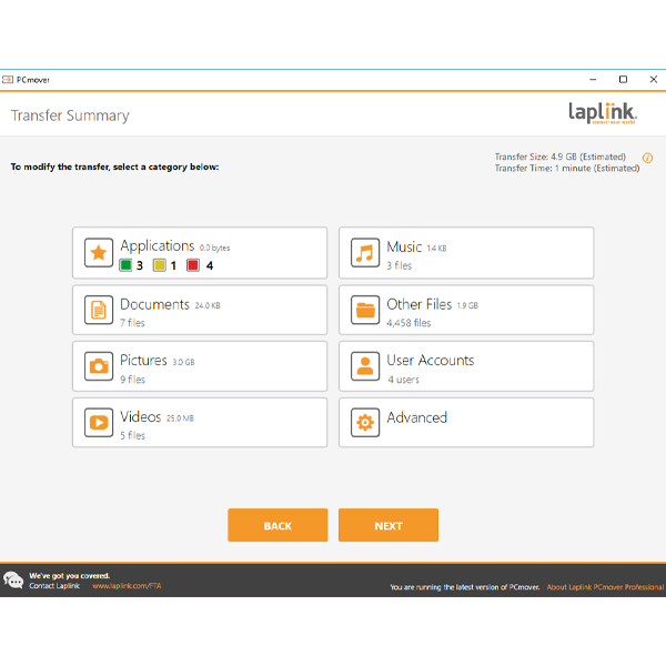 Laplink PCmover Professional