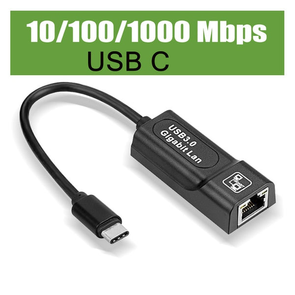 USB 3.0 Type-C to RJ45 Network LAN Ethernet Adapter