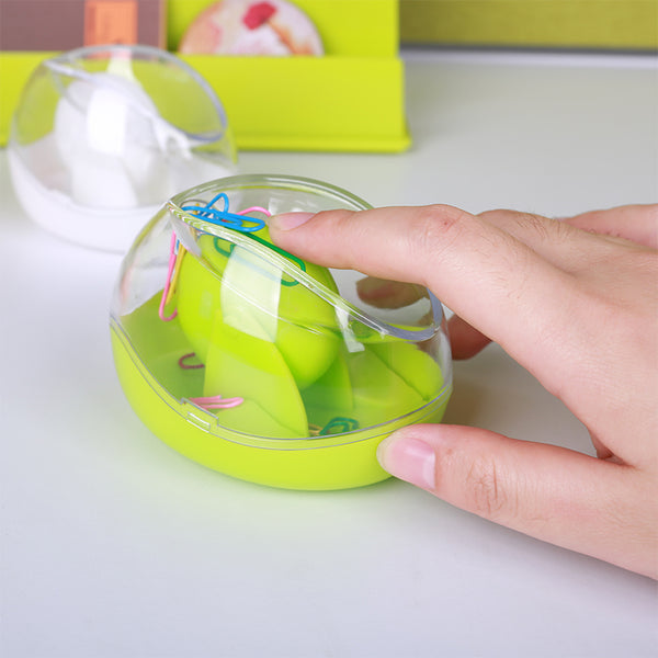 Mini Magnetic Office Paper Clip & Dispenser Holder