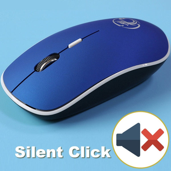 Wireless USB Sound Silent Click Mouse With 4 Buttons and 1 Roller