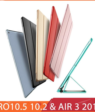 Leather Shockproof Back Stand Support Bifold Tablet Cover