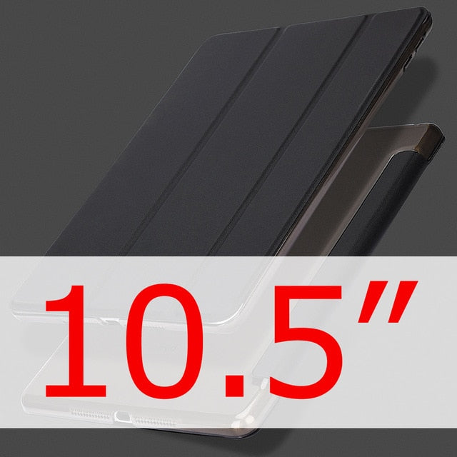 Leather Shockproof Back Stand Support Bifold Tablet Cover