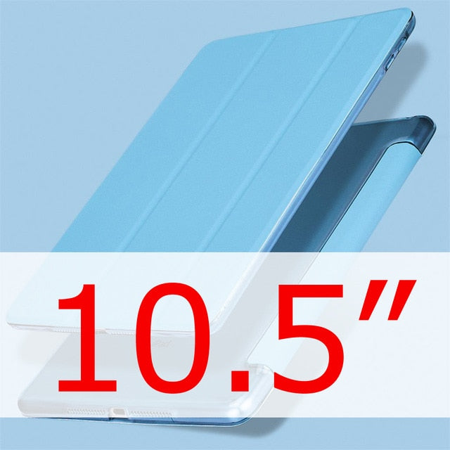 Leather Shockproof Back Stand Support Bifold Tablet Cover