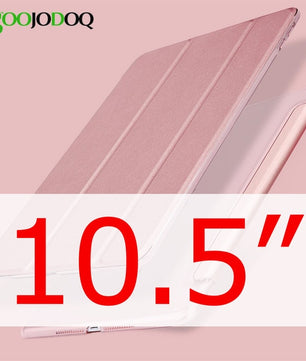 Leather Shockproof Back Stand Support Bifold Tablet Cover