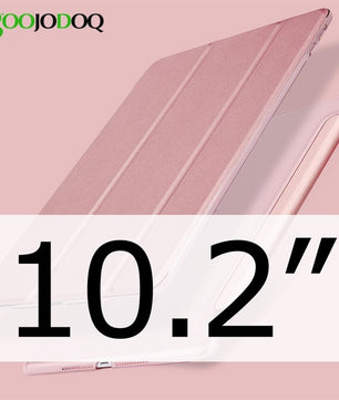 Leather Shockproof Back Stand Support Bifold Tablet Cover