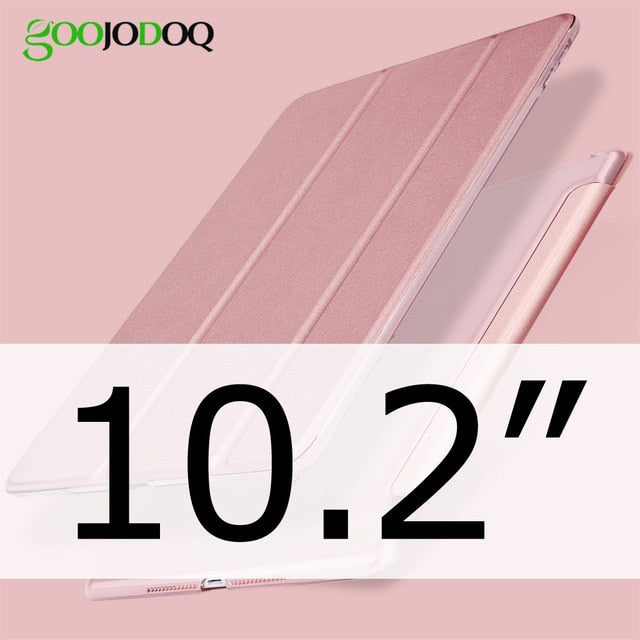 Leather Shockproof Back Stand Support Bifold Tablet Cover