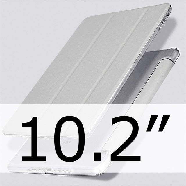 Leather Shockproof Back Stand Support Bifold Tablet Cover