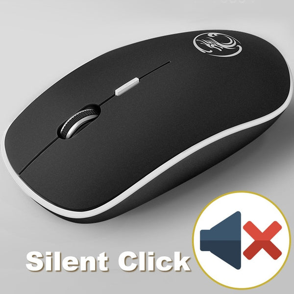 Wireless USB Silent Click Mouse With 4 Buttons and 1 Roller