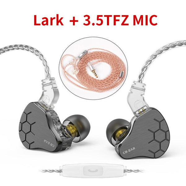 In-Ear Hybrid Driver Metal Bass Wired Gaming Earphone 