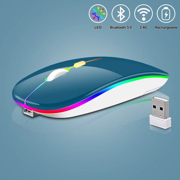 2.4GHz 1600DPI USB Wireless Optical Rechargeable Gaming Mouse