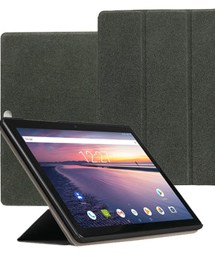 Leather Shockproof Back Stand Bifold Magnetic Flip Tablet Cover