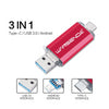 32GB to 256GB USB 3.0 High Capacity External Storage Dual Pen Drive