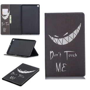 Leather Printed Anti-Slip Back Stand Bifold Tablet Protector Cover